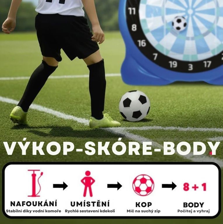 EasyMaxx Fotbalový terč 100 x 150 x 152 cm 19744 (1)